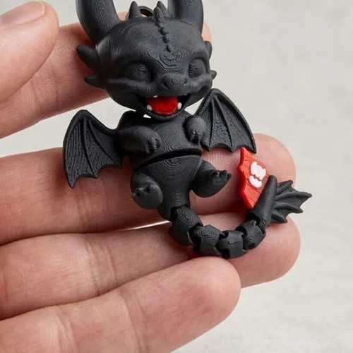 Set of 3 dragon keychains new, unique and durable