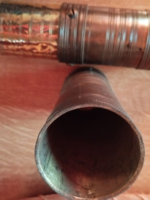 Coffee grinder used, brass, missing handle