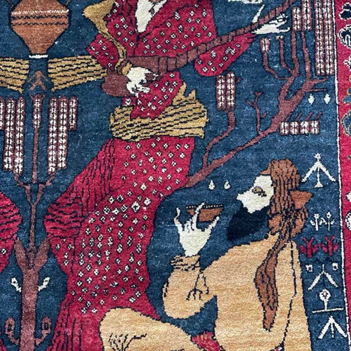 Kabul silk handmade rug new, rare collectible museum-quality silk