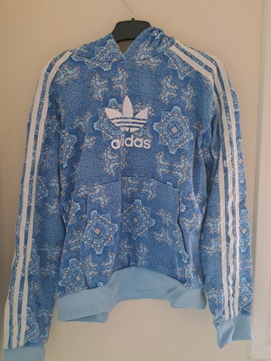 Adidas hoodie for 13-14 years old, blue and white