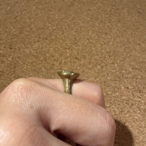 Nidodileda & BreakaStone ring size 52 like new, bronze