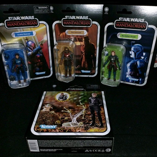 Star Wars TVC Vintage Collection Mandalorian Bo-Katan Koska Armorer Luke Grogu figures new