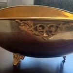 24K Plated BK Gold-Plated Metal Decorative Bowl, vintage