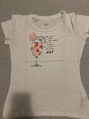 Abercrombie & Fitch white T-shirt size L like new