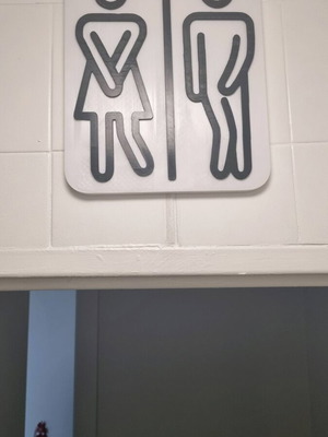 3D Print Toilet Sign like new