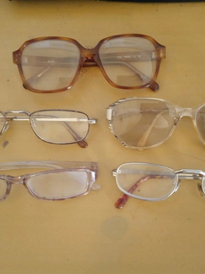 Eyeglasses used, pack of 5 pairs