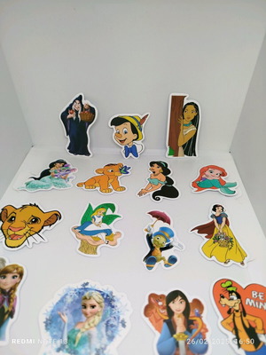 Stickers Disney καινούργια, πακέτο 25 αυτοκόλλητα με ήρωες