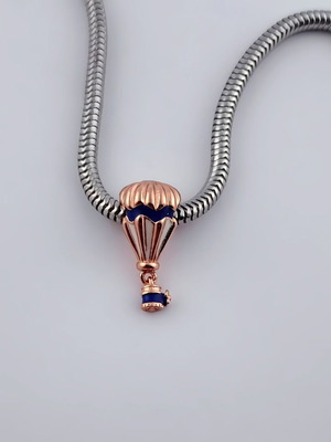 Pandora Rose Plated Blue Balloon New Charm