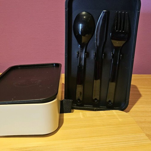 Bamboo lunchbox TerraNova new with two levels and bamboo lid