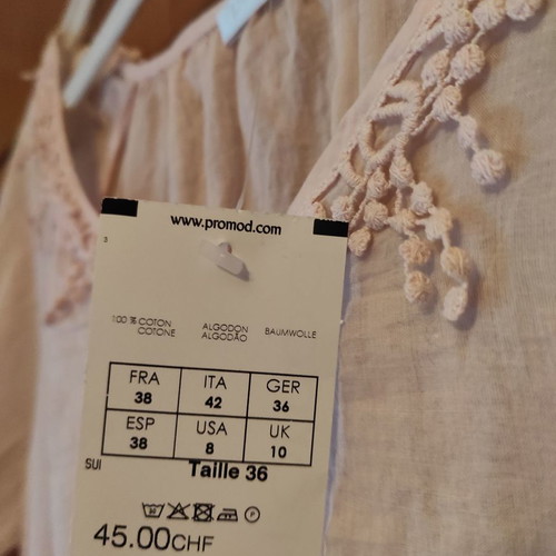Summer blouse pink powder new, thin fabric size M
