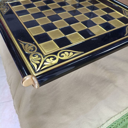 Aethira chessboard used, wood and metal