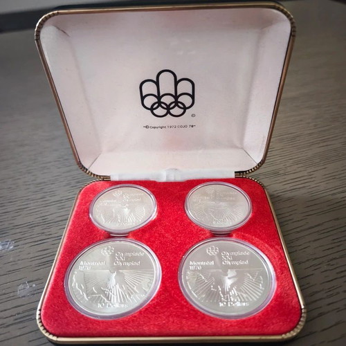 Montreal 1976 Olympic Games Silver Coin Set new