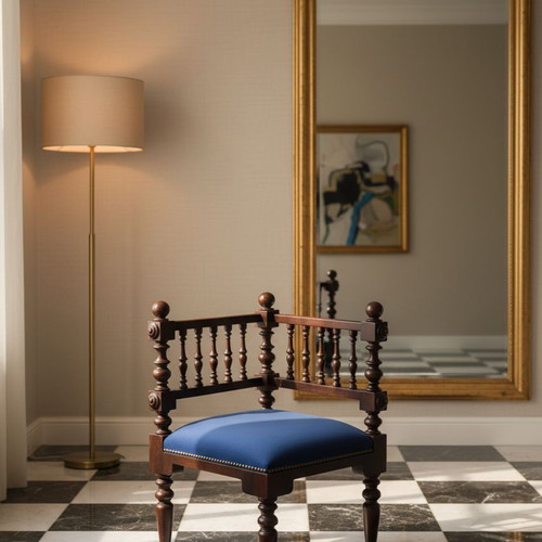 Vintage corner chair in Victorian style like new