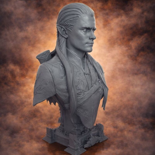 Legolas 3D Printed Collectible Bust inspired by Lord of the Rings