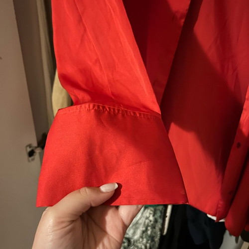 Satin set Zara red like new women's