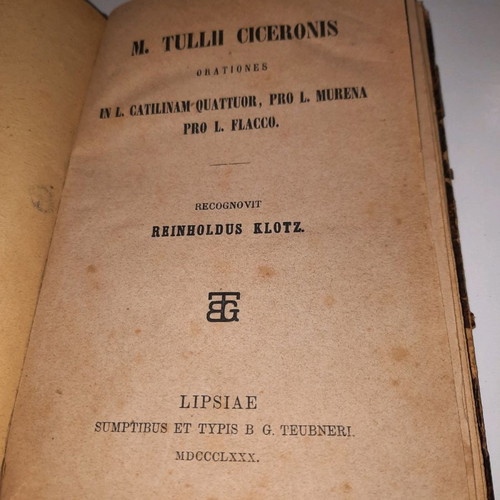 M. Tullh Ciceronis Oratio used
