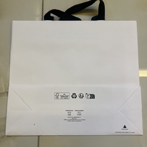 Furla paper bag new, white with logo