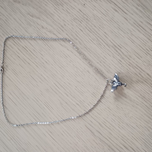 Cat Angel Pendant Necklace new, 18-inch chain