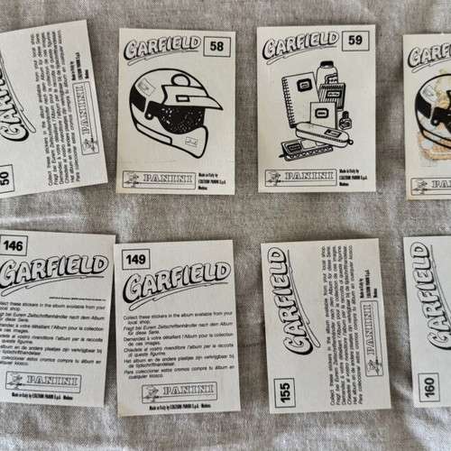 Panini Garfield stickers from the 90s, like new, set of 34