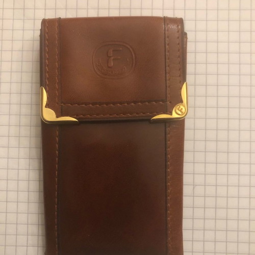 Fantoni leather key wallet Italian new