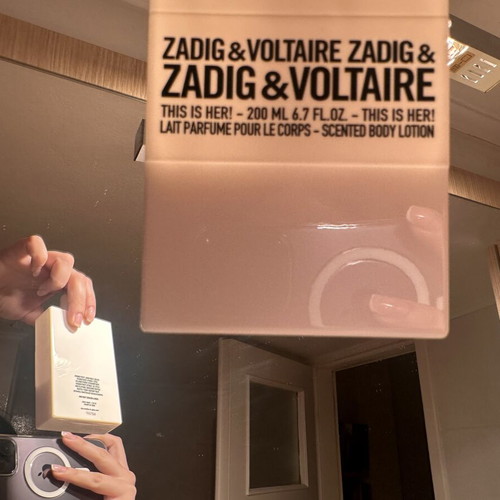 Zadig & Voltaire Eau de Parfum and Body Cream set used