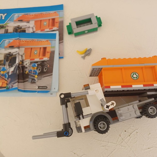 Lego used, City set with garbage truck
