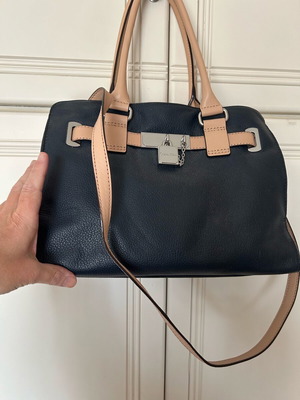 Calvin Klein women's handbag blue genuine leather like new