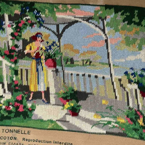 Handmade embroidery The Kioski like new
