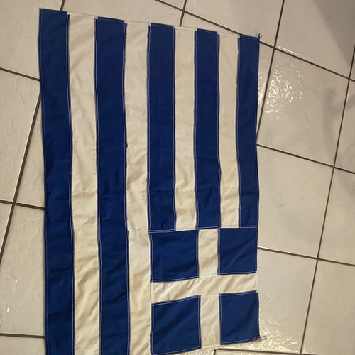 Sea flag used, size 90x130, sewn
