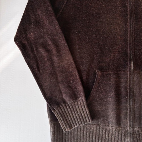 Guess wool women's zip-up jacket Large like new brown