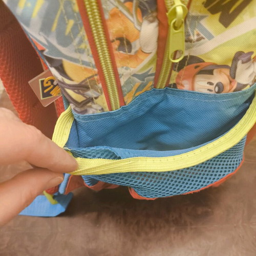Disney school backpack used with ergonomic back