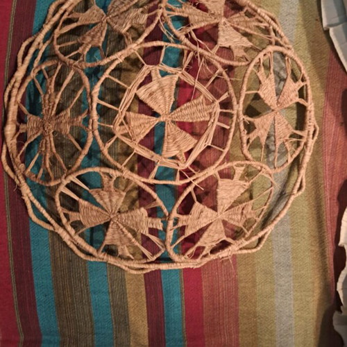 Large handmade basket-paneri like new, diameter 50cm