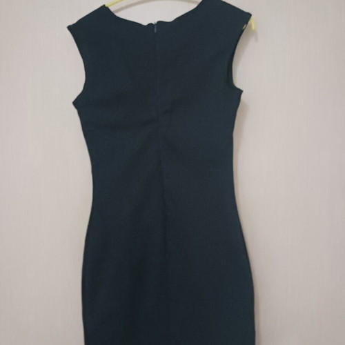 Raw denim fitted blue dress used XS/S