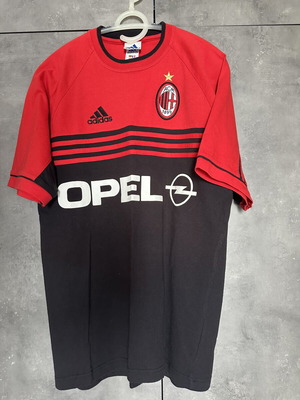 Vintage AC Milan 1999/2000 Adidas x Opel training t-shirt