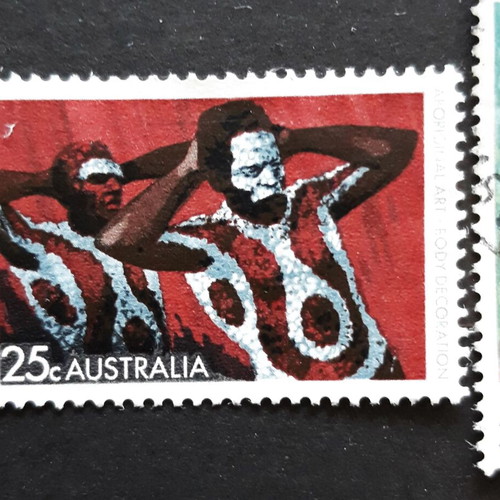 Αυστραλιανά γραμματόσημα 1971 Aboriginal Arts, 2 τεμάχια σαν καινούργια