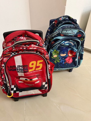 Children's bags used, set of 2 pieces