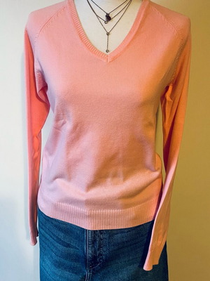 ZARA pink thin cotton pullover size M like new