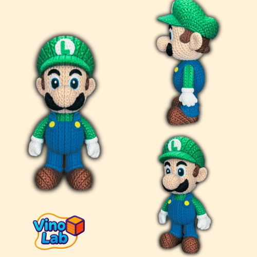 Luigi 3d Printed Figure new, collectible Nintendo