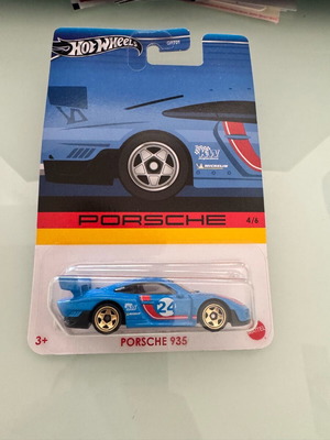 Hot Wheels Porsche 935 καινούργιο, μπλε αγωνιστικό αυτοκίνητο