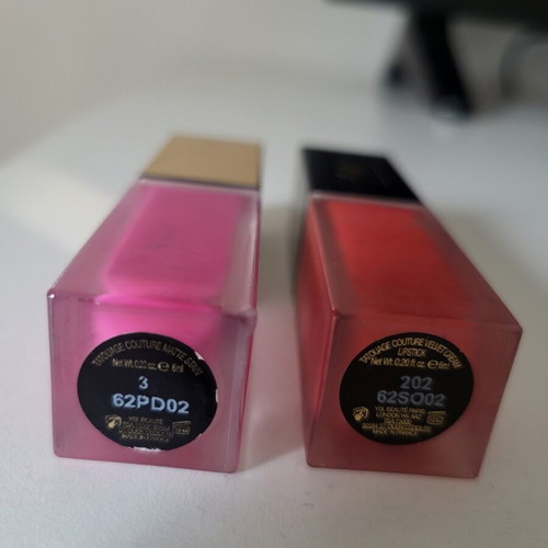 Yves Saint Laurent lipsticks used, 2 shades
