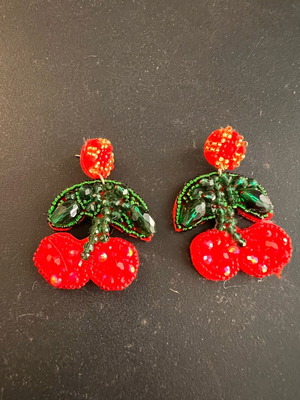 Cherry earrings new