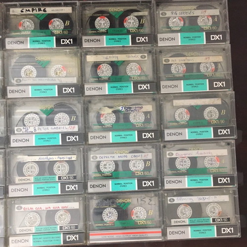 Denon DX1 cassette cases used, pack of 36