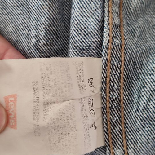 Levi's men's denim jacket, vintage 1989, blue