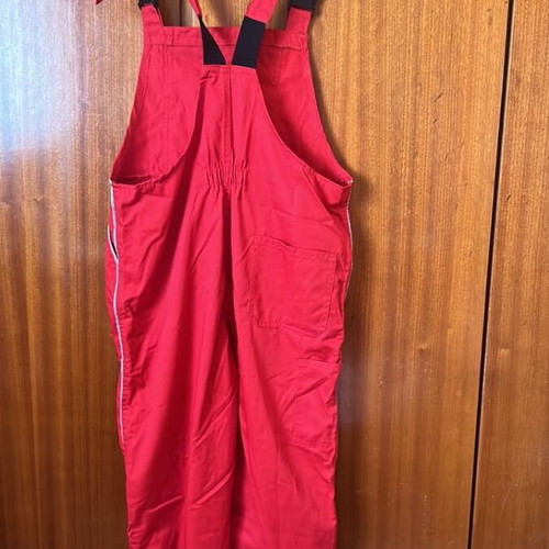 Isomat red work overall size L new