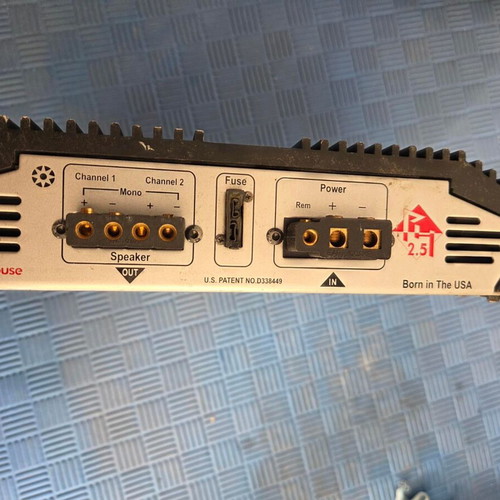 Car audio system used with Earthquake Powerhouse PH 2.5 amplifier and Bolt speakers