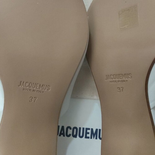 Jacquemus sandals mules white leather size 37 new