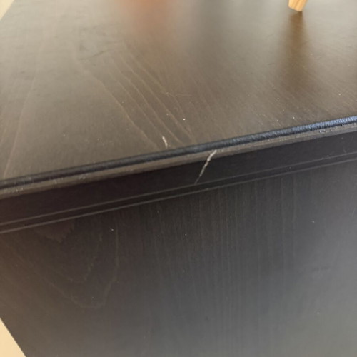 Ikea dresser with six drawers, dark wood