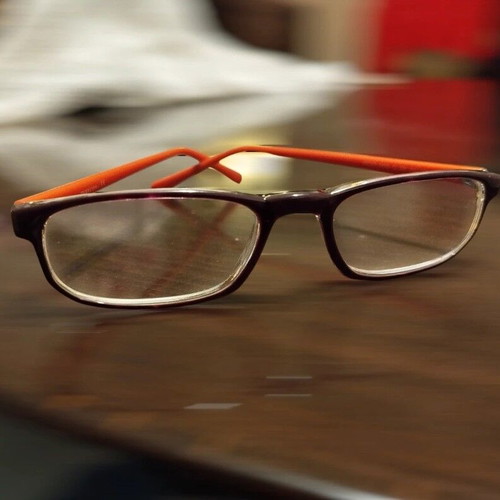 Marconi MOD.888 eyeglasses like new, brown and red