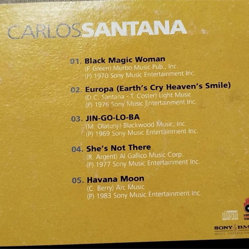 CDs Sophisticated Lady Liberace Orchestra and Carlos Santana like new, foreign music, pack of 2