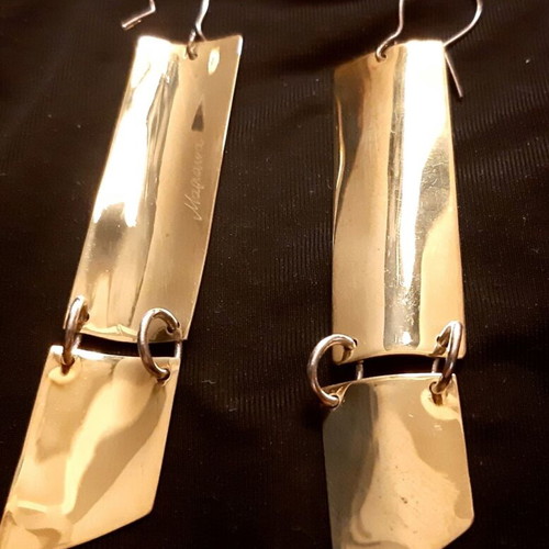 Sylvie UniqueJewerly silver 925 and copper handmade earrings